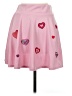 Unbranded Hearts Pink Casual Skirt Size M (estimated) - photo 1