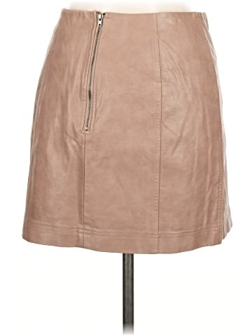 She + Sky Faux Leather Skirt (view 2)