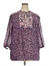 Chaps 100% Polyester Purple 3/4 Sleeve Blouse Size 2X - photo 1