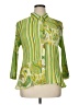Milano 100% Polyester Paisley Green 3/4 Sleeve Blouse Size XL - photo 1