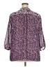 Chaps 100% Polyester Purple 3/4 Sleeve Blouse Size 2X - photo 2