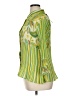 Milano 100% Polyester Paisley Green 3/4 Sleeve Blouse Size XL - photo 5