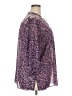 Chaps 100% Polyester Purple 3/4 Sleeve Blouse Size 2X - photo 4