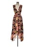ModCloth 100% Polyester Floral Orange Cocktail Dress Size M - photo 1