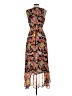 ModCloth 100% Polyester Floral Orange Cocktail Dress Size M - photo 2