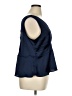 Ann Taylor LOFT Blue Sleeveless Blouse Size 14 - photo 4