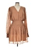 Heyson 100% Polyester Tan Cocktail Dress Size L - photo 1