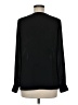 INC International Concepts 100% Polyester Black Long Sleeve Blouse Size 6 - photo 2