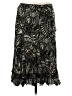 Lana Lee 100% Polyester Paisley Black Casual Skirt Size 6 - photo 1