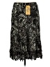 Lana Lee 100% Polyester Paisley Black Casual Skirt Size 6 - photo 2