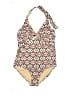 Merona Print Ivory One Piece Swimsuit Size XL - photo 1