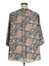T Tahari Floral Gray 3/4 Sleeve Blouse Size 1X - photo 2