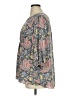 T Tahari Floral Gray 3/4 Sleeve Blouse Size 1X - photo 5