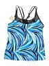 ZeroXposur Graphic Blue Swimsuit Top Size M - photo 1