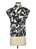 MNG 100% Cotton Blue Sleeveless Blouse Size 2 - photo 1