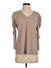 Adrianna Papell Tan 3/4 Sleeve Top Size S - photo 1