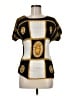 Valentina 100% Polyester Gold Short Sleeve Blouse One size - photo 1