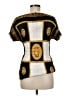 Valentina 100% Polyester Gold Short Sleeve Blouse One size - photo 2