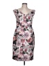 Paper Dolls 100% Polyester Floral Gray Cocktail Dress Size 10 - photo 1