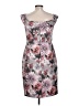 Paper Dolls 100% Polyester Floral Gray Cocktail Dress Size 10 - photo 2
