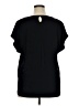 Roz & Ali Black Short Sleeve Top Size XL - photo 2