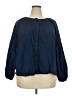 Universal Thread 100% Cotton Blue 3/4 Sleeve Blouse Size XXL - photo 1