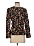 Zara Floral Black Long Sleeve Blouse Size S - photo 1