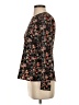 Zara Floral Black Long Sleeve Blouse Size S - photo 5