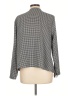 Nine West 100% Polyester Houndstooth Gray Blazer Size L - photo 2