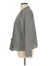 Nine West 100% Polyester Houndstooth Gray Blazer Size L - photo 5