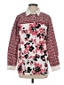 Bob Mackie Floral Pink Long Sleeve Blouse Size S - photo 1