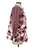Bob Mackie Floral Pink Long Sleeve Blouse Size S - photo 4