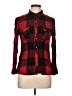 Maison Jules 100% Rayon Plaid Red Long Sleeve Button-Down Shirt Size L - photo 1