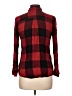 Maison Jules 100% Rayon Plaid Red Long Sleeve Button-Down Shirt Size L - photo 2