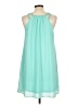 LoveRiche 100% Polyester Solid Teal Cocktail Dress Size L - photo 2
