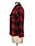 Maison Jules 100% Rayon Plaid Red Long Sleeve Button-Down Shirt Size L - photo 5