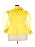 Assorted Brands 100% Polyester Yellow 3/4 Sleeve Blouse Size 3X - photo 1