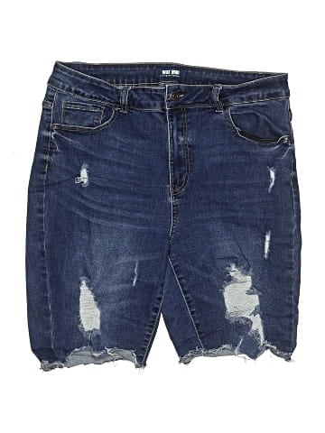Wax Jean Denim Shorts (view 1)