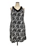 Notations Graphic Silver Casual Dress Size 2X - photo 1