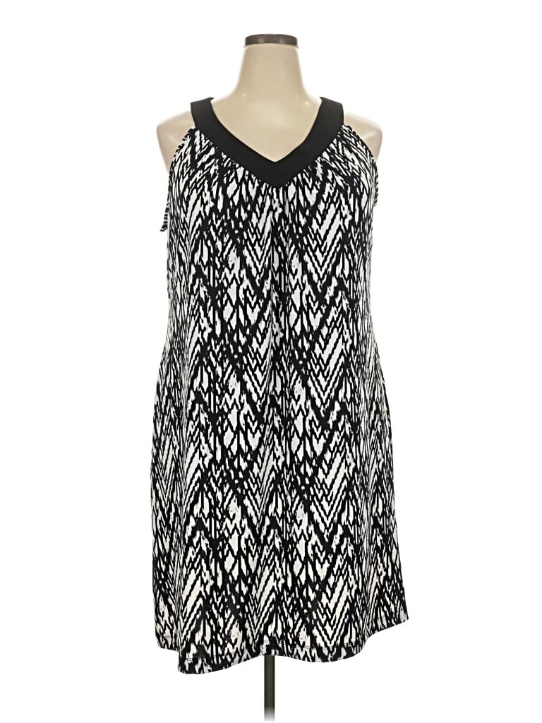 Pre-owned Notations Casual Dress In Silver