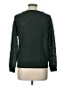 Forever 21 100% Polyester Metallic Green Pullover Sweater Size L (estimated) - photo 2