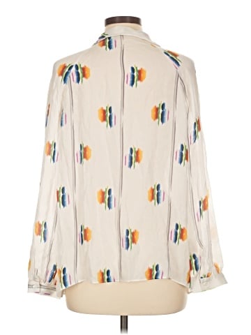 Tucker Long Sleeve Silk Top (view 2)