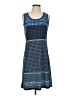 Max Studio Graphic Blue Casual Dress Size S - photo 1