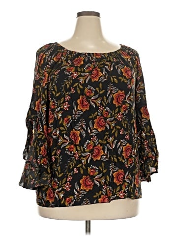 Fever 3/4 Sleeve Blouse (view 1)