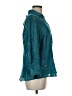 Coldwater Creek 100% Polyester Teal 3/4 Sleeve Blouse One size - photo 4
