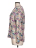 Kut from the Kloth Floral Ivory Long Sleeve Blouse Size L - photo 5