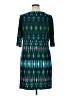 Studio One Argyle Teal Casual Dress Size XL - photo 2