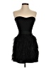 Aqua Solid Black Cocktail Dress Size XS - photo 1