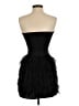 Aqua Solid Black Cocktail Dress Size XS - photo 2