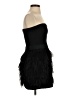 Aqua Solid Black Cocktail Dress Size XS - photo 4